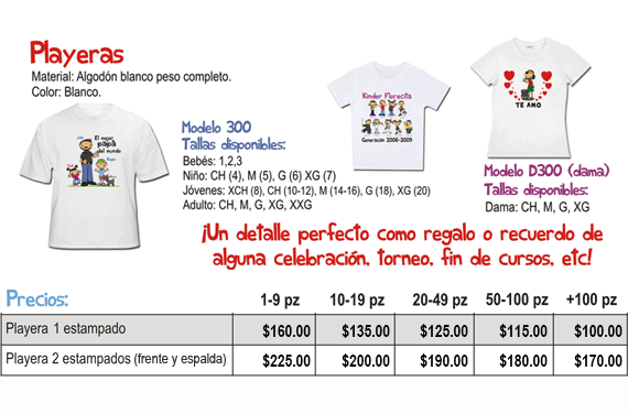 playeras personalizadas